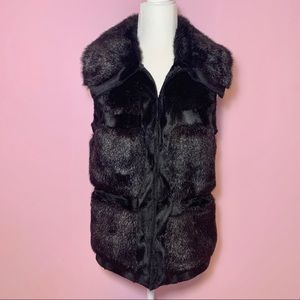 Faux Fur Black Vest